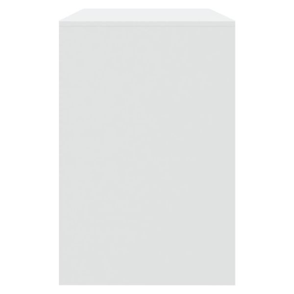 Трапезен комплект от 3 части, бял, инженерно дърво