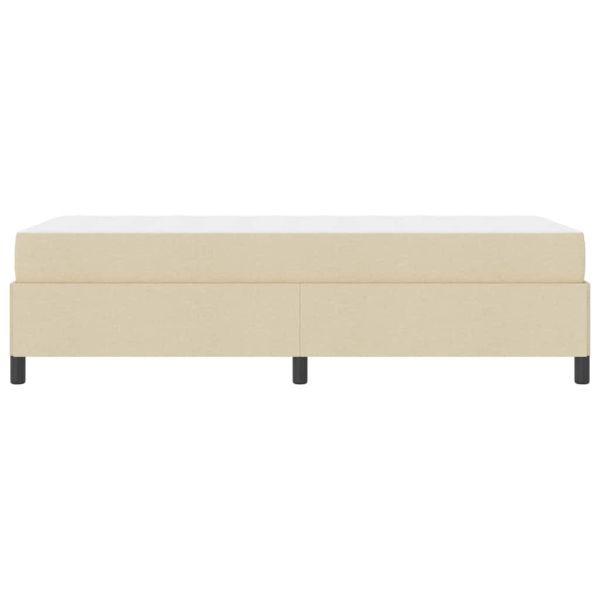 Легло с пружинирана основа Крем 100 x 200 cm текстил