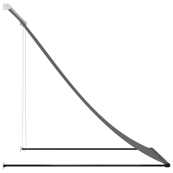 Прибираща се тента, антрацит, 150x150 см, плат и стомана