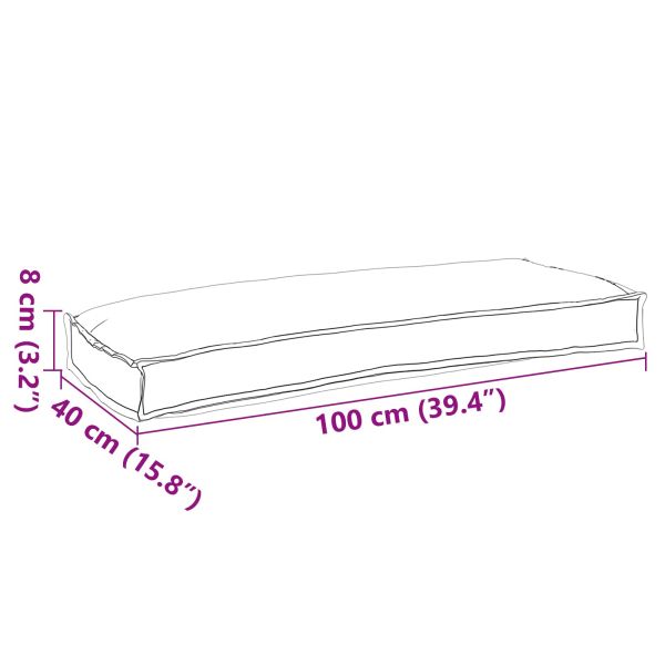 Възглавница Сив 100 x 40 x 8 см Оксфордска тъкан
