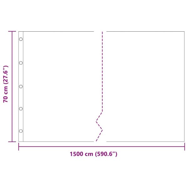 Коренова бариера Черно 0,7 x 15 м Полиетилен