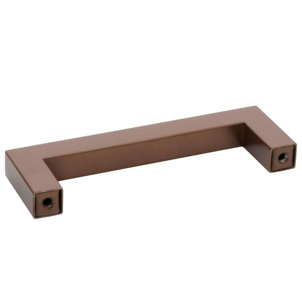 Дръжки за шкафове, 10 бр, бронз, 128 мм, неръждаема стомана