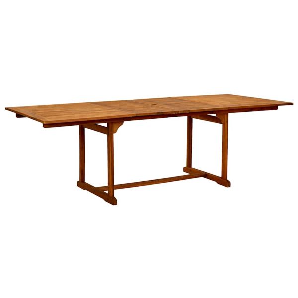 Градински трапезен комплект, 7 части, акация масив и textilene