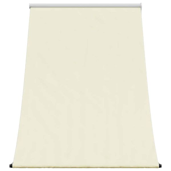 Прибираща се тента, кремава, 100x150 см, плат и стомана