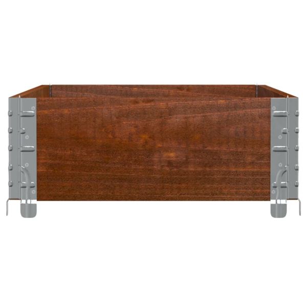 Палетна страница, кафяв, 100x50 см, борова дървесина масив