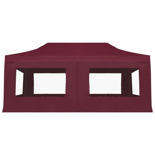 Професионална сгъваема шатра + стени алуминий 6х3 м червена