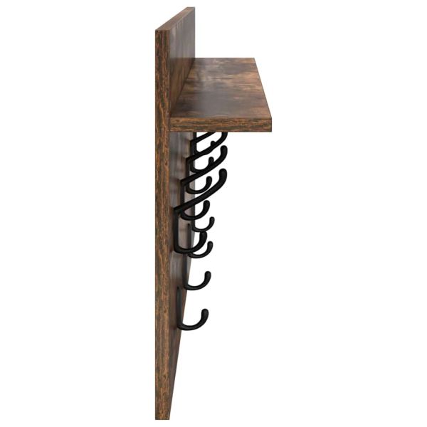 Стенен закачалка за палта с рафт Димян дъб 80 x 40 x 12 cm