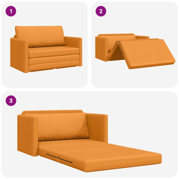 Диван легло 110cm Тъмен жълт текстил