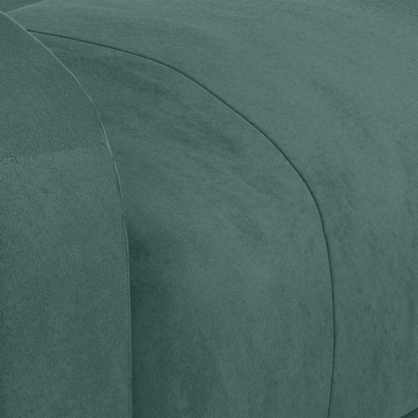 Реклайнер стол, тъмнозелен, кадифе