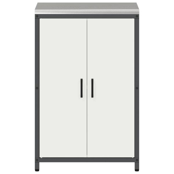 Съхранение в кухнята с рафт Бяло 60 x 50 x 92 см Стомана