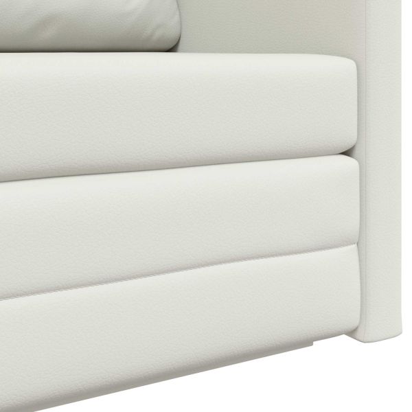 Диван легло 110cm Бяло Изкуствена