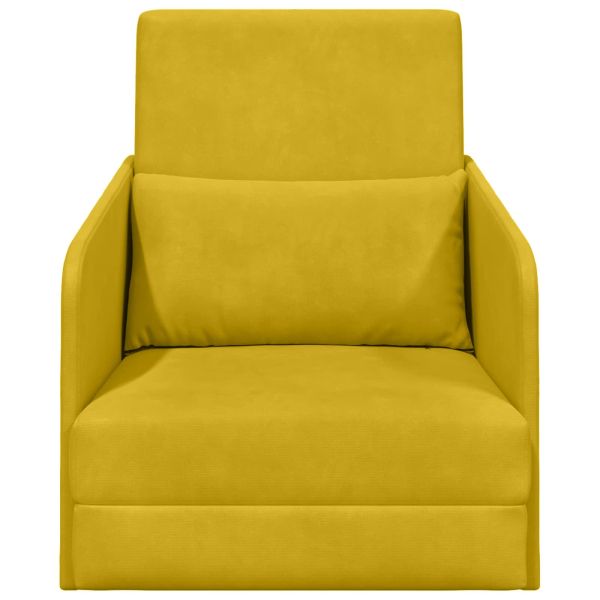 Диван легло Жълто 65 x 80 x 83 см Кадифе