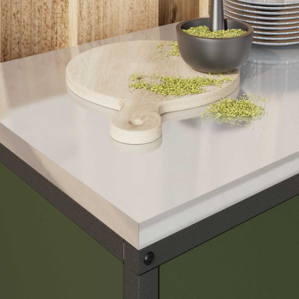 Съхранение в кухнята Маслинено зелено 60 x 50 x 92 см Стомана