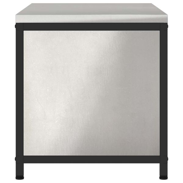 Съхранение в кухнята с рафт Сребрист 60 x 50 x 92 см Стомана