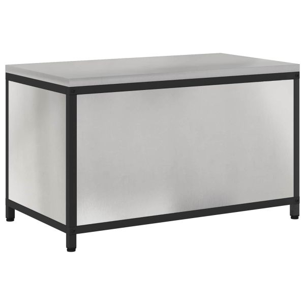 Съхранение в кухнята с рафт Сребрист 60 x 50 x 92 см Стомана