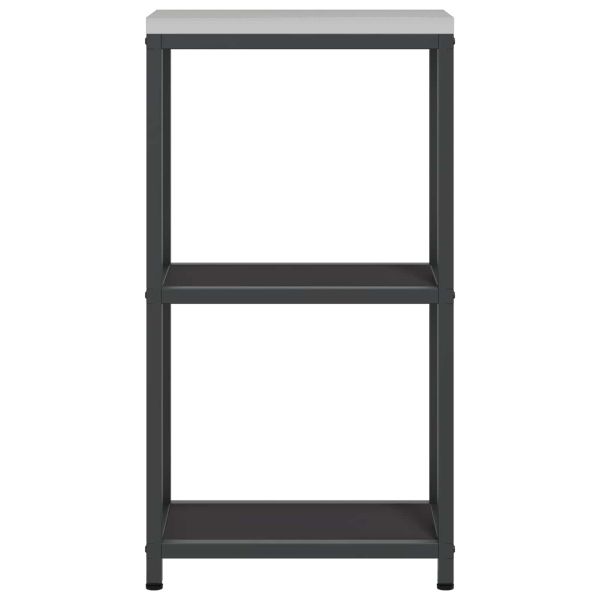 Съхранение в кухнята с рафт Черно 60 x 50 x 92 см Стомана