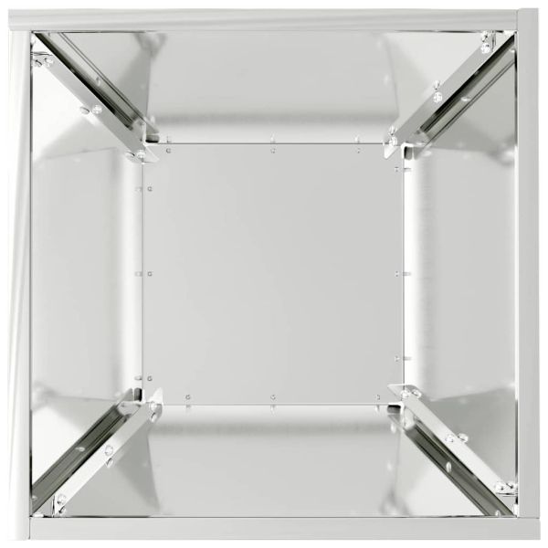 Градинска саксия 5 pcs Сребрист 35 x 35 x 15 см