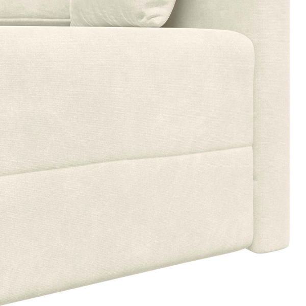 Диван-легло за под 200cm Крем Кадифе