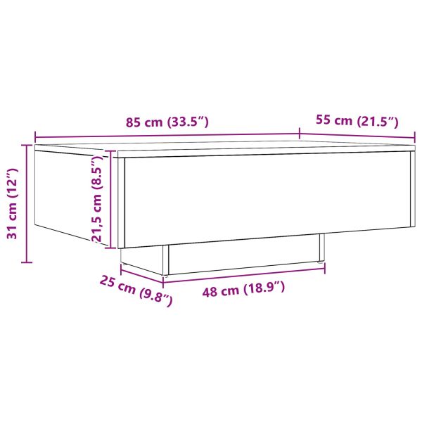 Масичка за кафе Черния дъб 85 x 55 x 31 cm