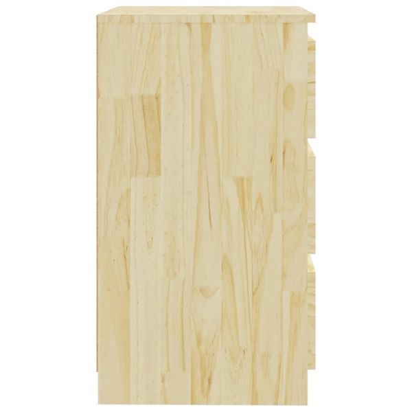 Нощни шкафчета, 2 бр, 60x36x64 см, бор масив