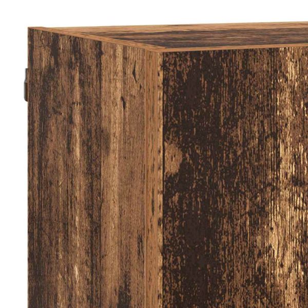 ТВ стенни единици с LED 5 pcs Старо дърво 40,5 x 30 x 90 см