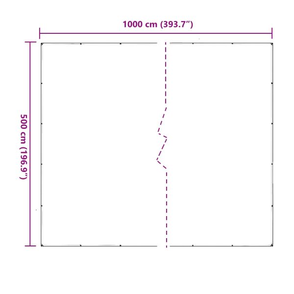 Платно с детайли Прозрачен 5 x 10 m Полиетилен