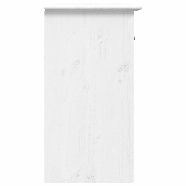 Сайдборд BODO, бял, 115,5x44x80 см, бор масив