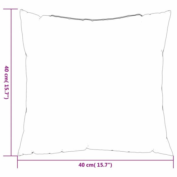 Пухени възглавници Листо 4 pcs Мотив с листа 40 x 40 cm