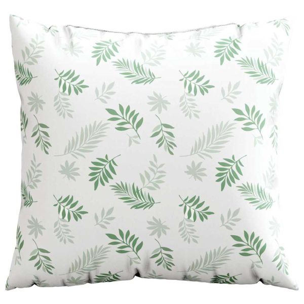 Пухени възглавници Листо 4 pcs Мотив с листа 50 x 50 cm