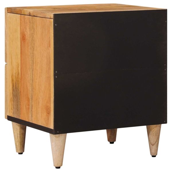 Нощен шкаф Естествен 40 x 33,5 x 46 см Солидно мангово дърво