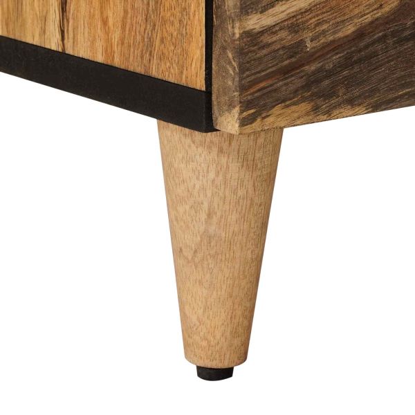 ТВ шкаф с рафт Естествен 70 x 33 x 46 см Солидно мангово дърво