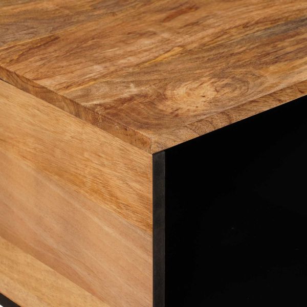 Масичка за кафе Естествен 80 x 50 x 40 cm Солидно мангово дърво