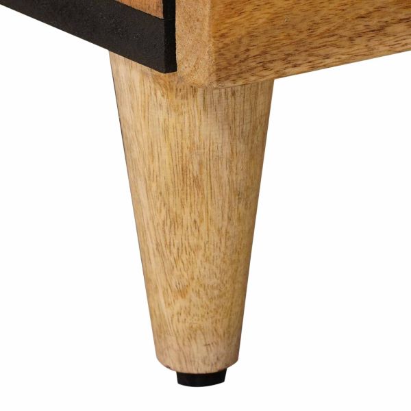 Нощен шкаф Естествен 40 x 33 x 46 см Солидно мангово дърво