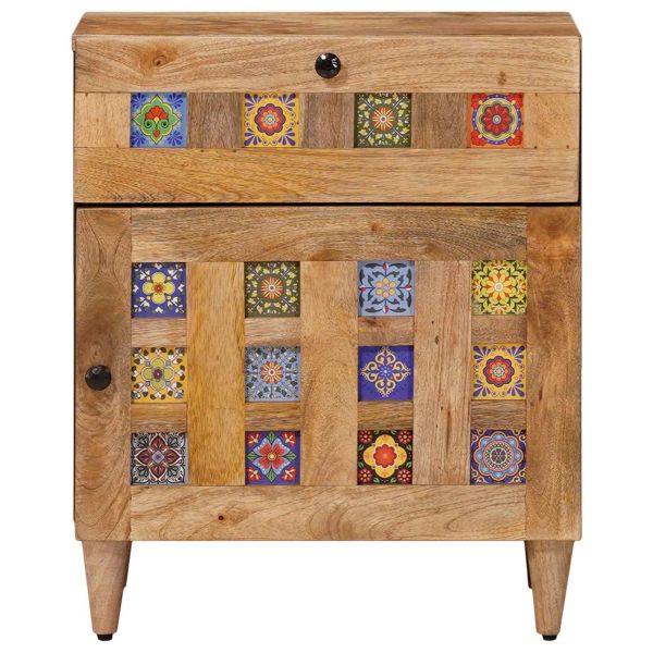 Нощен шкаф Естествен 50 x 33 x 60 см Солидно мангово дърво