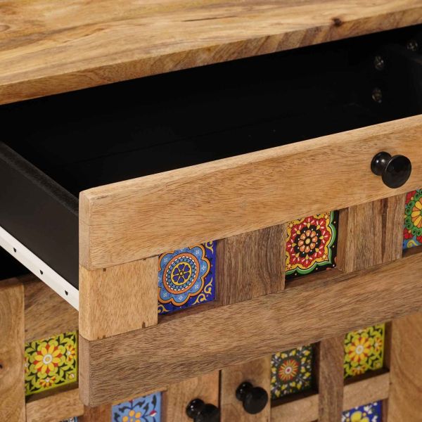 Нощен шкаф Естествен 50 x 33 x 60 см Солидно мангово дърво