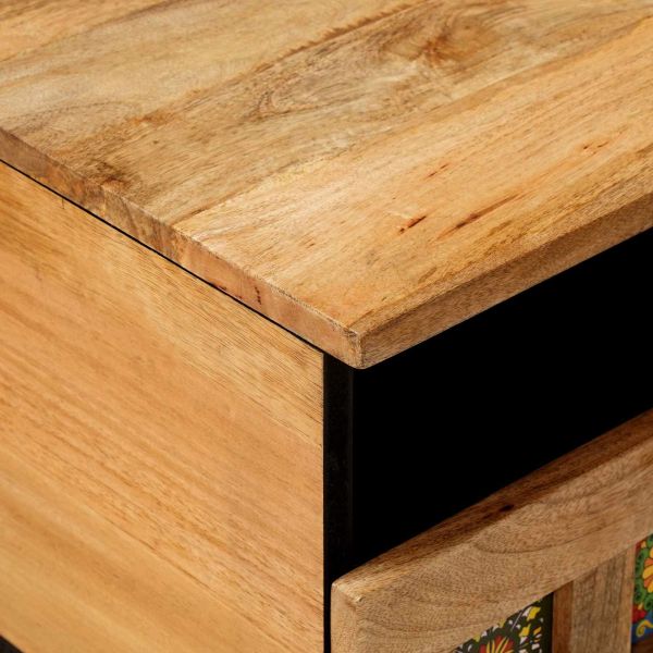 Масичка за кафе Естествен 80 x 54 x 40 см Солидно мангово дърво