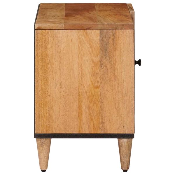 ТВ шкаф Естествен 80 x 31,5 x 46 см Солидно мангово дърво