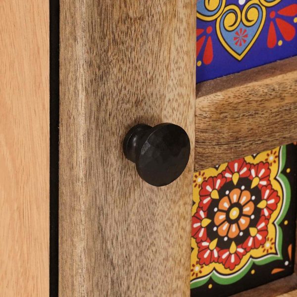 Окачен шкаф за баня със съхранение Естествен 38 x 33,5 x 48 см