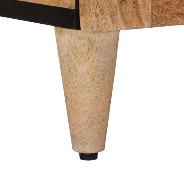 Служебен шкаф Естествен 40 x 33,5 x 75 см Солидно мангово дърво