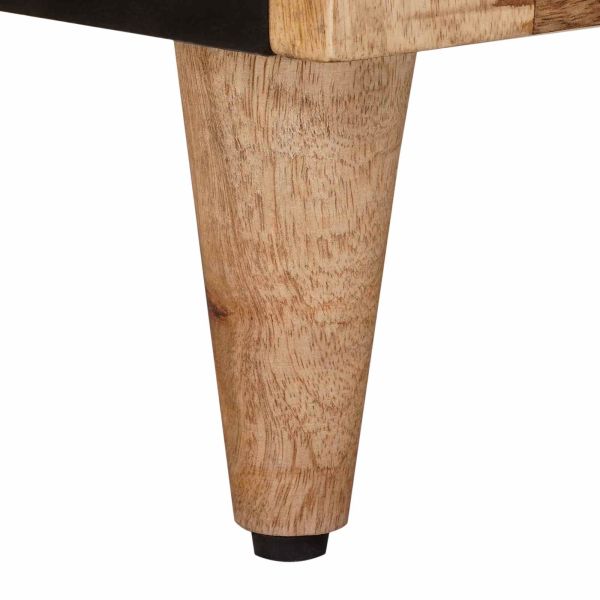 Служебен шкаф Естествен 80 x 33,5 x 75 см Солидно мангово дърво