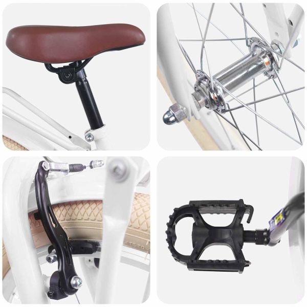 Детски Велосипед 18 инча за 5-7 години Бяло