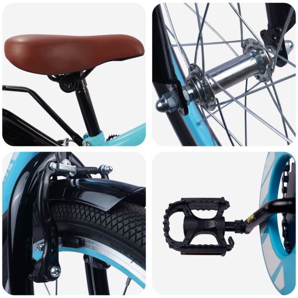 Детски Велосипед 18 инча за 5-7 години Светло синьо