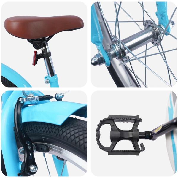 Детски Велосипед 18 инча за 5-7 години Светло синьо