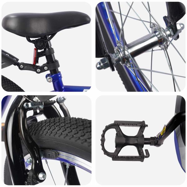 Детски Велосипед 18 инча за 5-7 години Тъмен син