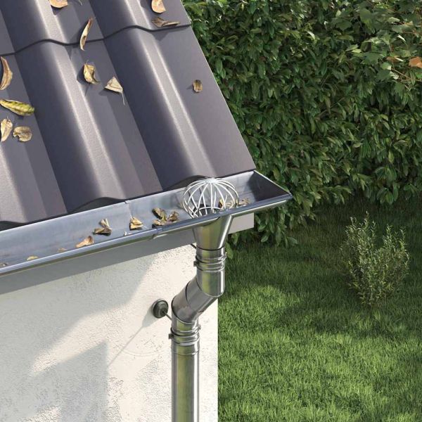 Защита за листа на улука 2 pcs Сребрист 75 мм