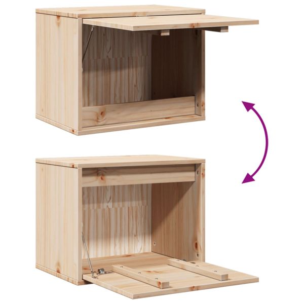 Стенен шкаф, 45x30x35 см, бор масив