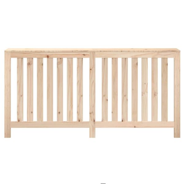 Параван за радиатор 169x19x84 см борово дърво масив