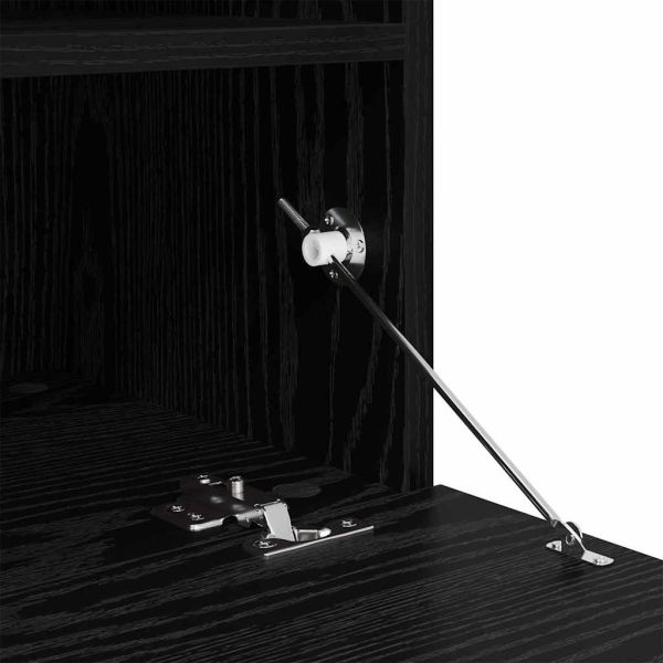 TV стенен шкаф Черния дъб 80 х 30 х 40 см Инженерно дърво