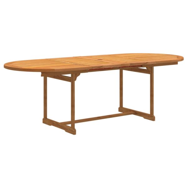 Градински трапезен комплект, 7 части, акация масив и textilene