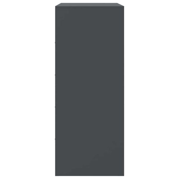 Висок шкаф, антрацит, 67x39x95 см, стомана